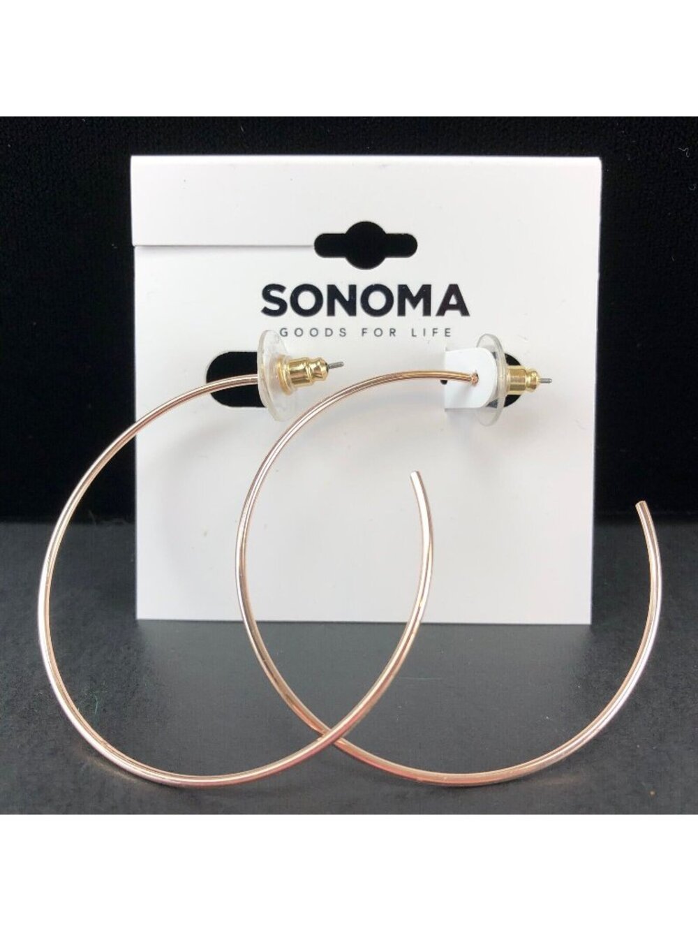 LC Lauren Conrad Earrings Copper-Tone Simple Hoops